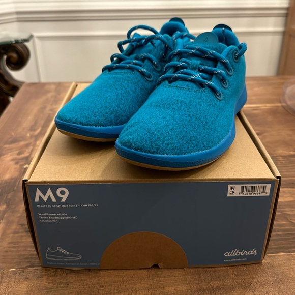 Allbirds Wool Runner Mizzle Thrive Teal - Picture 1 of 9